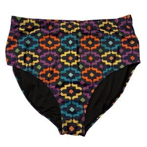 BloomChic Geometric Print Swim Briefs